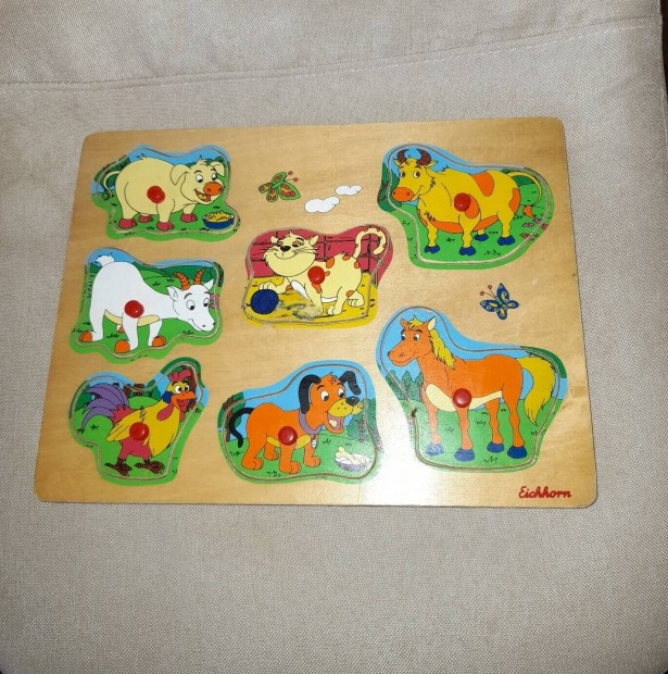 Eichhorn fa llatos farm fogantyus puzzle baba gyerek jtk 