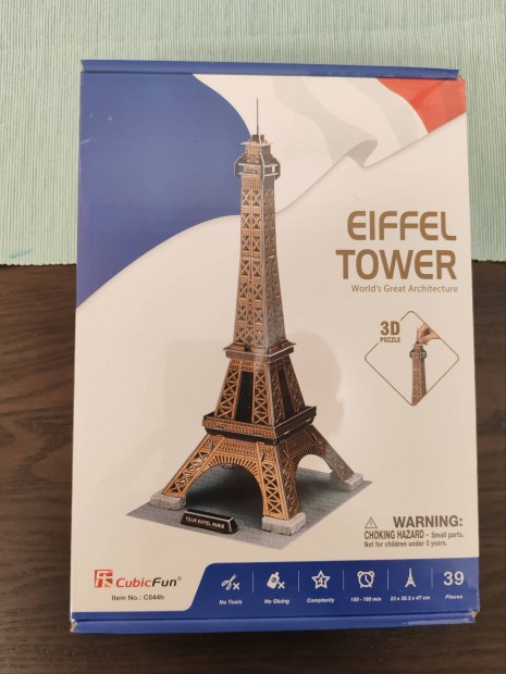 Eiffel Torony 3d puzzle bontatlan