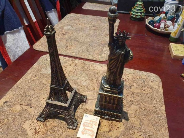 Eiffel s szabadsg szobor egytt szp llapotban