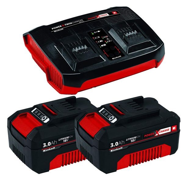 Einhell 2x3,0Ah Power X-Change & Twincharger Kit (4512083)