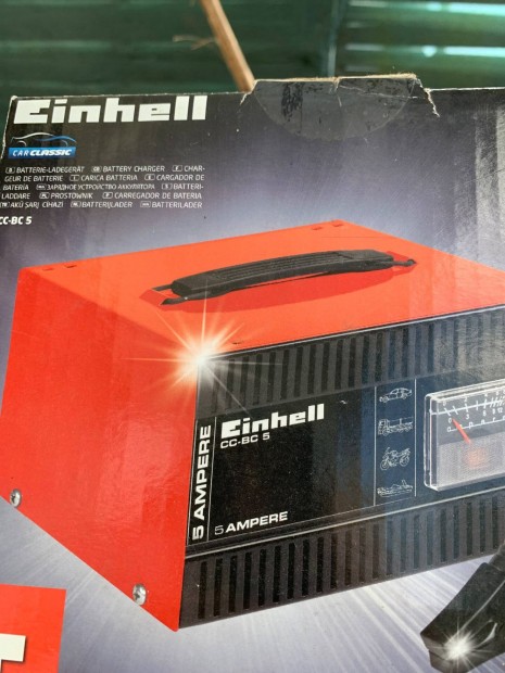 Einhell CC-BC 5 akkumulátortöltő újszerű állapot, eredeti dobozban!