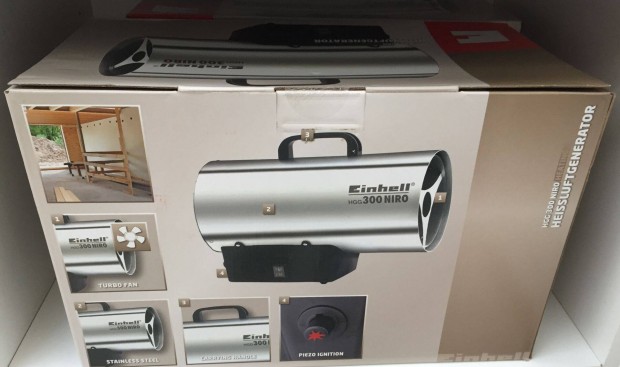 Einhell HGG 300 Niro Hőlégbefúvó gázos 30kW 1,5bar (2330910)