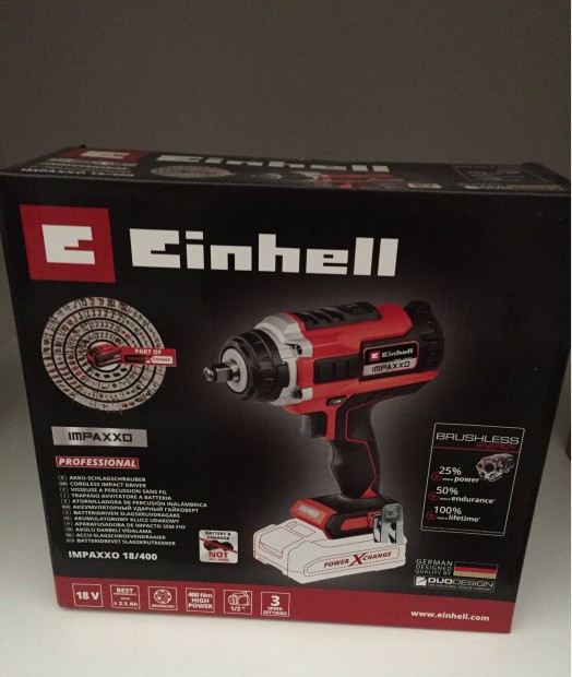 Einhell Impaxxo 18/400 Solo tvecsavaroz 18V 400Nm 18V (Akku-tlt n