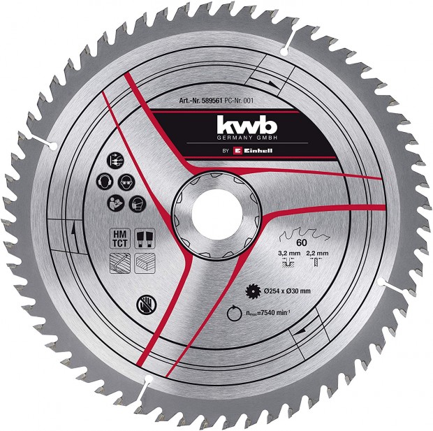 Einhell KWB Frszlap 254x30x3,2mm 60 fogas (49589561)