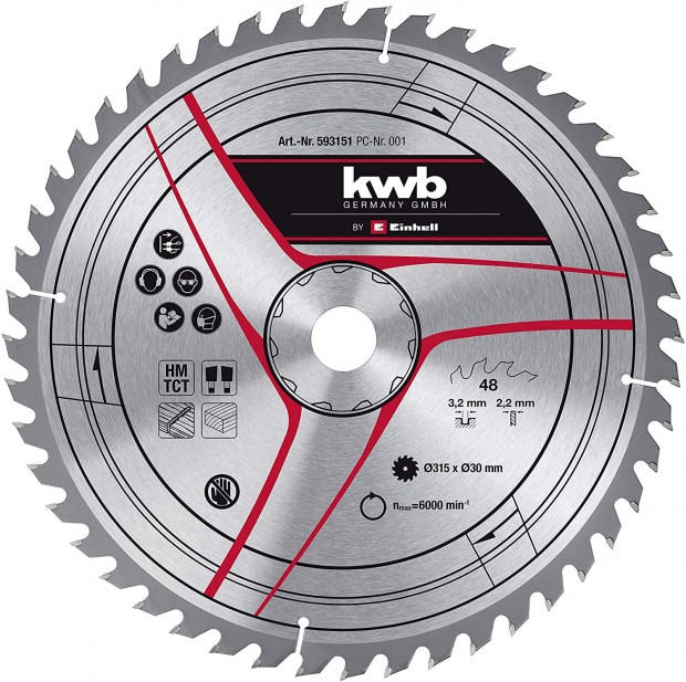 Einhell KWB Frszlap 315x30x3,0mm 48 fogas (49593151)