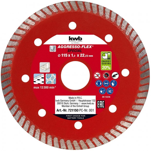 Einhell KWB gymnt vgtrcsa, vgkorong (vkony) 115x1,2mm (4972115