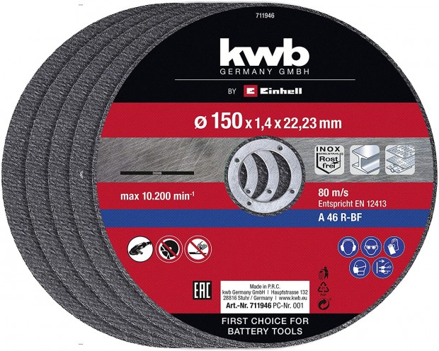 Einhell KWB vgkorong 5db 150x1,4 mm (49711946)