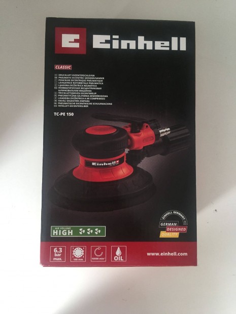 Einhell TC-PE 150 Excenter csiszol, srtett levegs 150mm 6,3bar (41