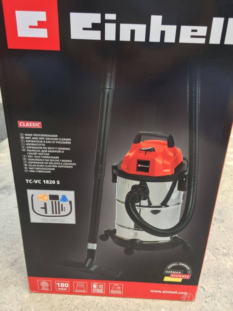 Einhell TC-VC 1820 S Száraz-nedves porszívó 20l 1250W (2342167)