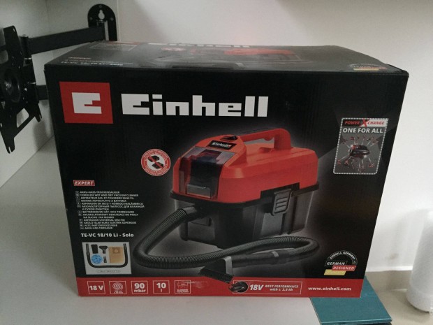 Einhell TE-VC 18/10 Li-Solo Akkus száraz-nedves porszívó (akku-töltő n