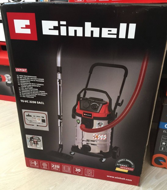 Einhell TE-VC 2230 SACL Száraz-nedves porszívó szűrőtisztító rendszerr