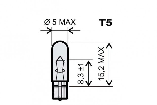 �k alap� l�mpa T5 12V 2.3W