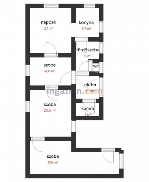 Elad� 100 nm-es Csal�di h�z Dunapataj �voda, b�lcs�de