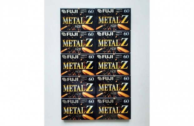 Eladó 10 db Fuji Metal Z 60 új bontatlan audio kazetta / magnókazetta