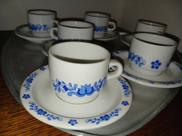 Elad 12 rszes Alfldi Uniset magyaros mints porceln kvskszlet