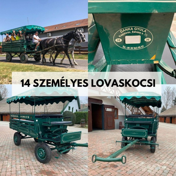Elad� 14 szem�lyes lovaskocsi