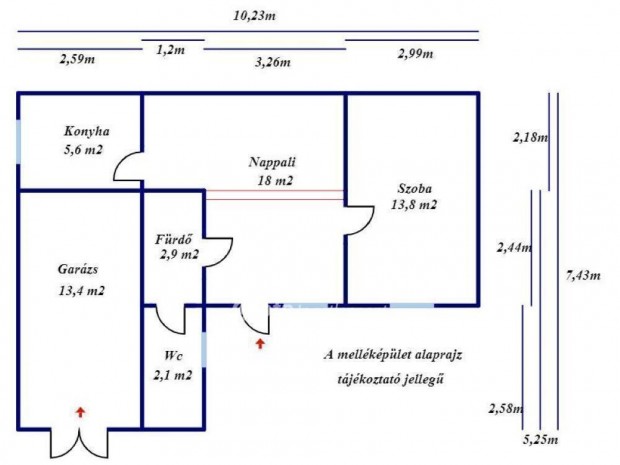 Elad� 165 nm-es h�z Kecskem�t