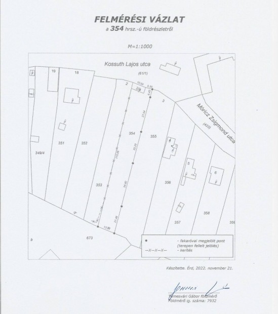 Elad 1670 nm belterleti telek Pusztazmoron