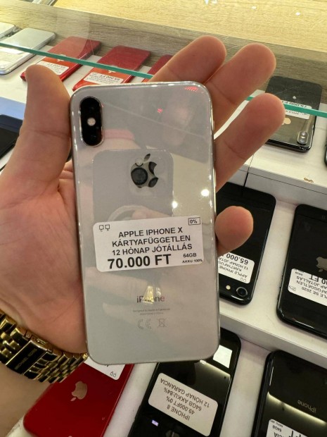 Elad 1 v Garancival iphone X 64Gb