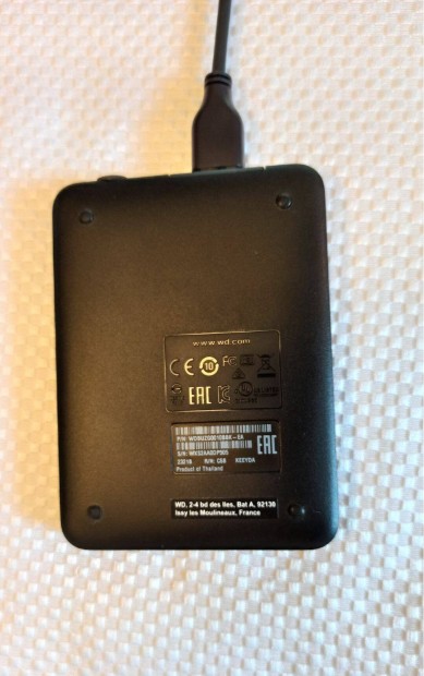 Elad 1 db. WD Elements Portable 1TB 2.5" USB 3.0 kls hordozhat HDD