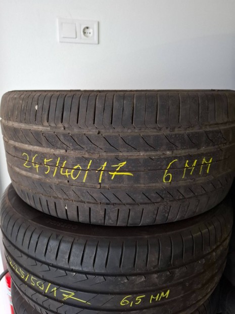 Eladó 1db Continental Contisportcontact5 245/40/17 nyári gumi