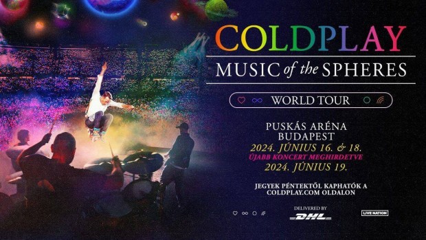 Elad 2-2 db Coldplay koncertjegy!! (06.18-06.19)