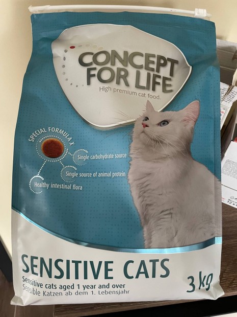 Elad 2,5 kg Concept For Life Sensitive Cats szraz tp