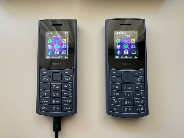 Elad 2 db Nokia 110 DS 4G (2023) mobiltelefonkszlk, kamerval