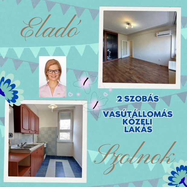 Elad� 2 szob�s, kl�m�s lak�s a vas�t�llom�s k�zel�ben - Szolnok