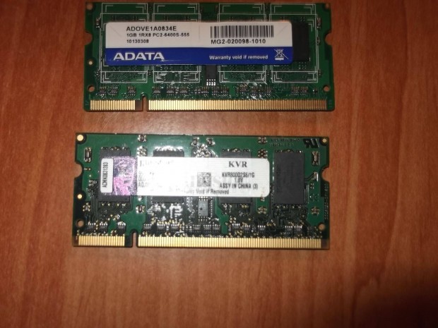 Elad 2 x 1 Gbyte-os DDR-2 Notbook, Laptop memria egysg
