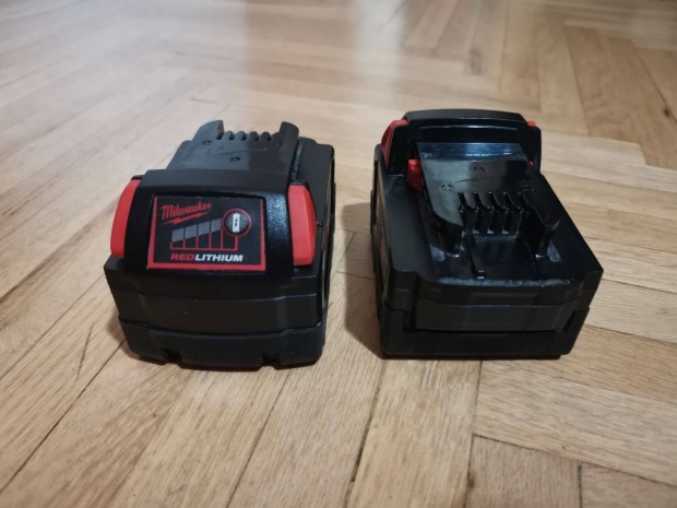 Elad 2db Milwaukee M18 5.0Ah Redlithium akku