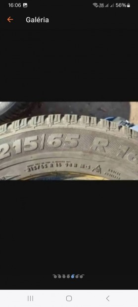 Eladó 2db Párban Semperit 215/65 16 os Méretben gumi