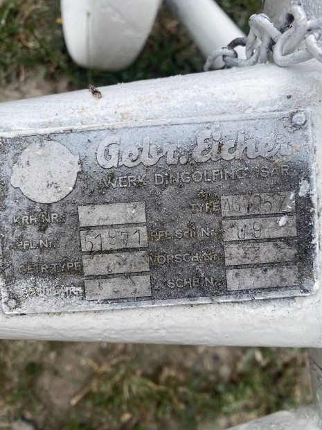 Eladó 2fejes Gebr.Eicher eke