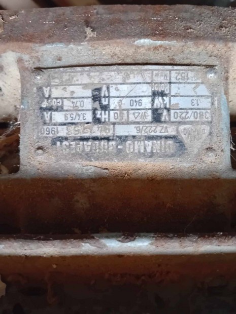 Eladó 380V Villanymotor