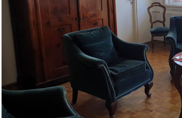 Elad 3 darab antik fotel, szalonasztallal. Lakberendezk figyelmbe