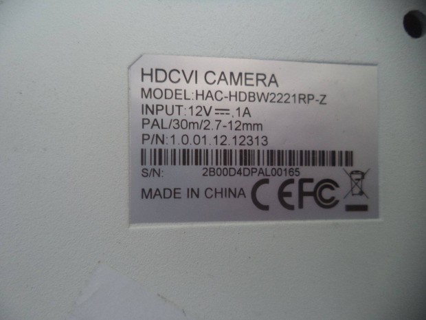 Elad 3 db HAC-Hdbw2221RP-Z ( Dahua ) analg Hdcvi Doom kamera