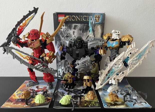Elad 3 db Lego Bionicle hs Onua, Tahu Kopaka