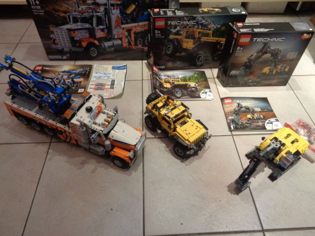 Elad 3 db Lego Technic 42128 , 42122 , 42121 , dobozzal leirssal