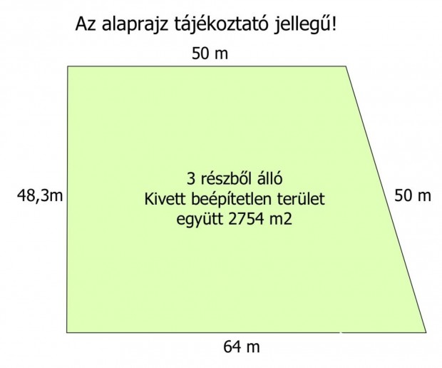 Elad 3 db telek Koronc csendes utcjban