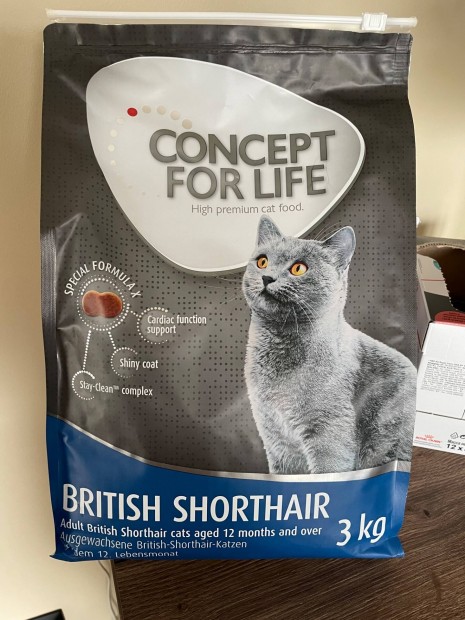 Elad 3 kg Concept For Life British Shorthair Adult szraz tp
