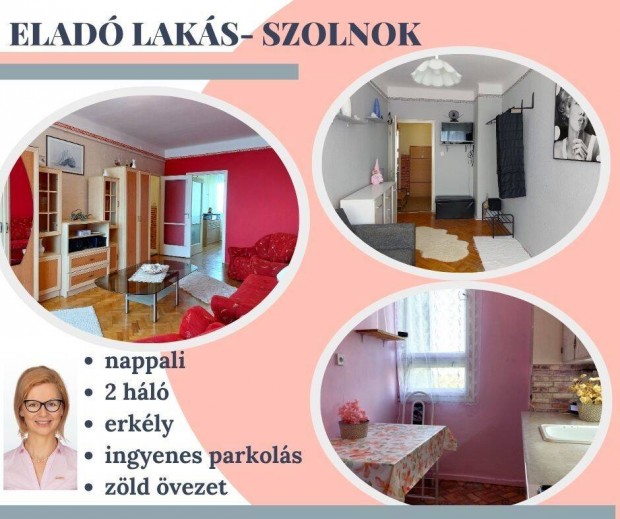 Eladó 3 szobás, erkélyes, klímás lakás- Szolnok, Tallinn