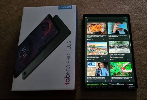 Eladó 4/64 Lenovo Tab M10-FHD+ Lte ezüst színű tablet