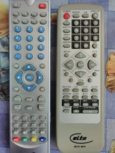 Eladó 4 db DVD és VHS távírányitók Budapesten