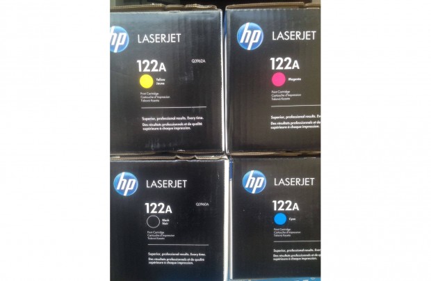 Elad 4 db (Q3960A, Q3961A Q3962A Q3963A) HP Laserjet 122A toner!