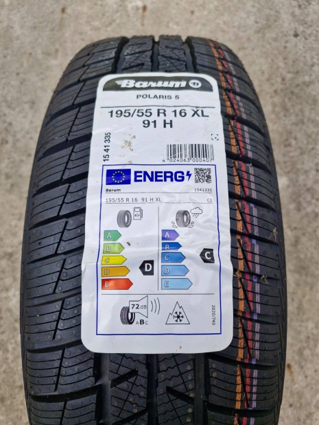 Eladó 4 db új Barum Polaris 5 téli gumi 195/55 R16
