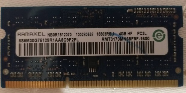 Elad 4 gb ddr3 1600 laptop memoria ram