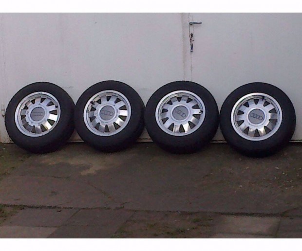 Eladó 4db 15-ös 5x112-es Audi A4, alufelni 195/65R15 gumival