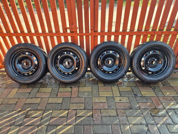 Elad� 4db VW, Audi, Skoda 5x112 16" lemezfelni 205/55 R16 Bridgestone