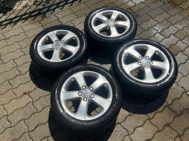 Eladó 4db gyári gyári alufelni használt téli gumival!