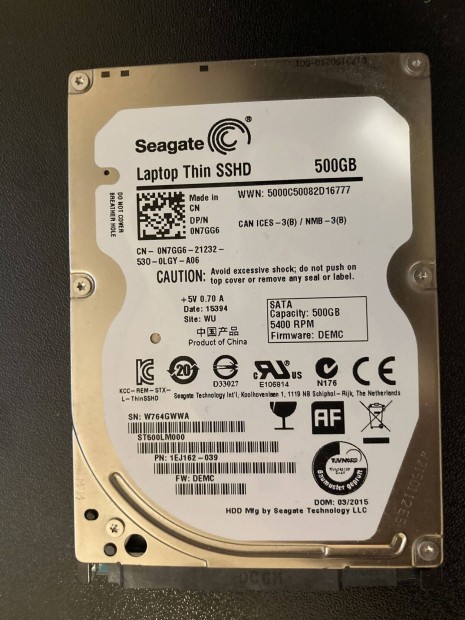 Elad 500GB Seagate notebook merevlemez - 1 v garancival